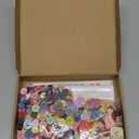 Suncalla 12 Sets DIY 100th Day of School Iron on Decals Craft Kit with Patches Buttons Machine Ice Cream Caterpillar T Shirt Dot Stickers for Kids DIY Art School Party Activity Creative Supplies