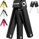 SIGTUNA Folding Bike Lock - Hardened Steel 8mm Fold-Up Heavy Duty Bike Lock with Easy Mounting, Secure Lock and Anti-Scratch Coating - Easily Keep Bike Secure and Paintwork Undamaged - Bicycle Lock