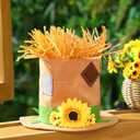 Norme Thanksgiving Scarecrow Hat Tree Topper Fall Christmas Tree Topper for Autumn Harvest Farmhouse Indoor Home Decorations Party Supplies Thanksgiving Country Holiday Accent