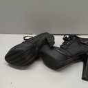 Women's Block Chunky Stacked Heel Ankle Booties Lace up High Heels Boots size 43, Black 