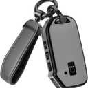 for Kia Key Fob Cover Accessories- Matte TPU Key Fob Cover with Leather Keychain for TellurideCarnival,K5 gt line K5 Forte K4 Sorento Sportage and More (Matte Gray, Model 2)