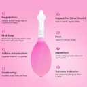 Eustachian Tube Unclogger, Ear Popper Ache Clogged Congestion Tinnitus Migraine Relief Device, Inner Ear Pressure Balance (Pink, One Size)