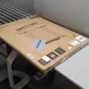 34" Extra Tall Baby Gate for Stairs, Auto Close Stroller Friendly Dog Gate Indoor for Doorways, Pressure Mounted 29"-51" Wide Baby Gate, Easy Walk Through Gate for Children & Pets, White