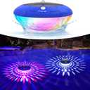 FirstE Solar Floating Pool Lights, RGB Color Changing Pool Floating Lights, Hangable IP68 Waterproof Solar Pool Light That Float for Pool Wedding Path Party Decoration, No Need Electric Wire