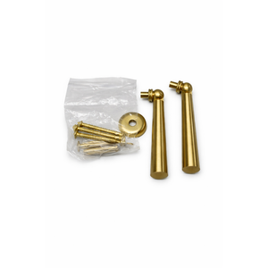 Solid Brass Kitchen Cabinet knobs, Brushed Gold Drop Pulls for Dresser and Drawers, Modern Cupboard Wardrobe Pendant Knob, Bedroom Bathroom Cabinet Knob