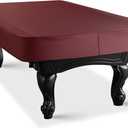 Heavy Duty Leatherette Billiard Pool Table Cover, Waterproof & Tearproof Cover for Pool Table 7/8/9FT (10 Colors Available) (8 Feet/Bordeaux red)