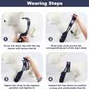 Dog Knee Brace, Breathable Dogs Leg Sleeve to Stop Licking, Adjustable Elbow Pads for Dogs Front Back Leg, Dog Elbow Protector for Post-Surgery Recovery Elbow Injuries, Medium, Navy