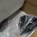 Warehouse of Tiffany WM173/1BL Peri Matte Black & Gold 1-Light Metal Cone Shade Wall Sconce, Black, 7.3 x 7.3 x 12