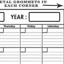 48" x 72" Large Jumbo Oversized Erasable Laminated Blank Annual Yearly Wall Calendar Poster, 12 Months, Reusable for Office, Academic or Home