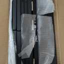 Wisuce Bamboo Under Bed Storage Containers- Underbed Organizer with Wheels with Large Dust Bag,Sturdy Wood Rolling Under the Bed Shoe Storage Organizer Drawer 2 Packs (Black, Long)