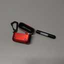 Lerobo for AirPods Pro 3 Case,(Compatible with MagSafe) with Phone Stand & Cleaning Kit,Full Drop Protection Magnetic Lock Cover Case Compatible for Apple AirPods Pro 3rd Generation,Black Red