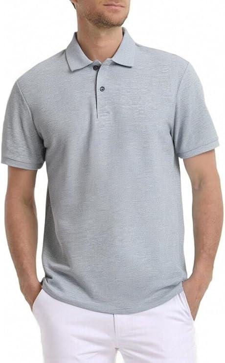 Polo Shirts for Men, Summer Sports Short Sleeve Moisture Wicking Dry Fit Activewear Golf Shirts for Men, Sizes Small