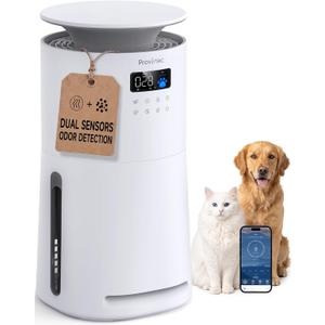 Provirtec Air Purifier for Home Pets, Dual Sensors, Dual Air Quality Lights