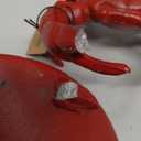 Distressed Red Decorative Cast Iron Crab Shaped Dish