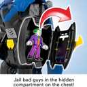 Fisher-Price Imaginext DC Super Friends, Batman Flight Mech with Lights, Sounds Motion & 3-inch Action Figure, 14.5-inch Toy Includes Launcher & Discs
