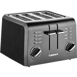 Cuisinart Toaster, 1.5" Wide Slots, 7 Setting Dial, 4-Slice Capacity