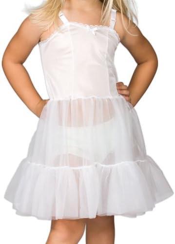 I.C. Collections Little Girls White Bouffant Sweetheart Slip Petticoat, 10
