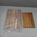 2 Pcs Acacia Wood Scalloped Cutting Board Set, Decorative Cutting Boards Bread Charcuterie Board for Cottagecore Kitchen Grandmillenial Decor Cheese Meat Fruit Bread Chopping Blocks (Classic Style)