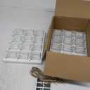 Ahhute Glass Sugar Scrubs Jars, Bath Salt Container, Snacks Spice Jars w/Bamboo Spoons, Honey Scrubs Body Butter Jar w/Corks, Labels and Cleaning Brush, Wedding Party Favors Gifts, 8oz 24 Pack