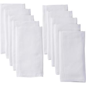 Gerber Unisex Baby Boys Girls Birdseye Prefold Cloth Diapers Multipack White 3-Ply 10 Pack