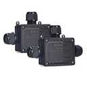 Junction Box Outdoor Waterproof Electrical Box,3-Way,IP68 Black Outdoor M25 coaxial Connector, for Cable 0.2-0.55in UL Listed(2Pack)