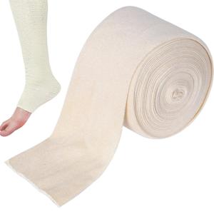 Tubular Bandage Reusable Support Bandage Stretch Eczema Bandage Washable Sport Bandages Unstretched Bandage for Large Knee Size D (3 Inch x 8.75 Yard)
