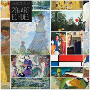 Art Wall Calendar 2026 12" x 12" FSC Plastic Free - Starts Week On Sunday | Family Planner Calendar 2026