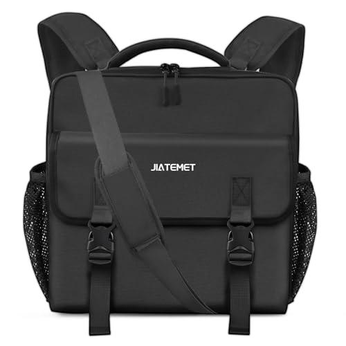 3 Ring Zipper Binder Bag for 700+ Sheets Capacity Detachable Backpack Straps & Shoulder 14 Inch Laptop for and Office（Black
