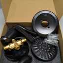 Shower Tub Faucets Sets Complete with Diverter, 5 Spray Settings, 6-Inch 2.5 GPM High-Pressure Bathroom Rain Shower 1.8 GPM Tub Spout Head System, Oil Rubbed Bronze