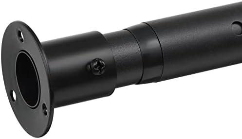 Closet Rods for Hanging Clothes, Heavy Duty Closet Rod 17-96 Inch Adjustable Clothes Hanging Bar Metal Shower Curtain Rods for Closet, Wardrobes, Bathroom, Windows