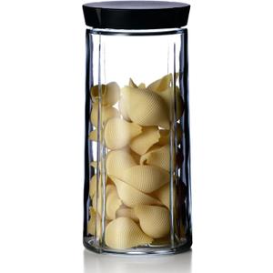 Rosendahl Grand Cru Storage Jar Black, 9.4"H, 50.7 oz, Gift Box Included