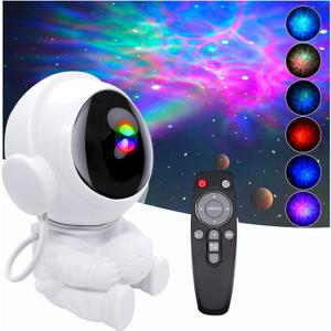 Astronaut Galaxy Projector LED Night Lights for Kids,Nebula Ceiling Lamp Star Light Nightlight Kids for Room Deco with Timer and Remote