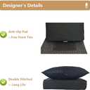 Outdoor Chair Cushions for Patio Furniture,25x25x5 Replacement Couch Cushion Set for Wicker Glider Rocking Chairs Loveseat Sectional Sofa,Thick Out Door Chair Pad Weather Fade Resistant,Black