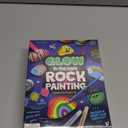 Dan&Darci Kids Rock Painting Kit - Glow in The Dark - Christmas Gifts Arts & Crafts for Boys and Girls Ages 6-12 - Craft Activities Kits - Creative Art Toys for 6, 7, 8, 9, 10, 11 & 12 Year Old Kid