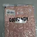 COOFANDY Men's Knit Short Sleeve Shirts Button Down Summer Polo Shirt (Pink, L)