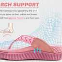 KuaiLu Womens Fashion Orthotic Flip Flops Ladies Athletic Thick Cushion Recovery Thong Sandals Slip On Memory Foam Walking Sandles With Comfortable Plantar Fasciitis Arch Support