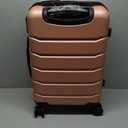 Sweetcrispy Carry on Luggage with Spinner Wheels Lightweight Expandable Hard Shell ABS Suitcase with TSA Lock, Pink, 20 inch