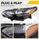Compatible with Nissan Sentra S/SV 2020 2021 2022 LED Headlight Assembly with Bulbs Headlamp Driver Side