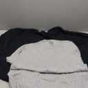 Fruit of The Loom Men's Crew Tee Undershirts, Moisture Wicking & Tag Free (Large, Black/Grey - 3 Pack)