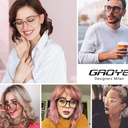 Gaoye Blue Light Blocking Glasses, Retro Round Eyewear Frame Anti Eyestrain Co