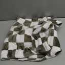 Yurhap Checkered Baby Blanket Fleece Baby Blankets for Boys, Ultra Soft Cozy Fluffy Infant Toddler Newborn Receiving Blankets for Crib Stroller, 30''x40'', Dark Olive