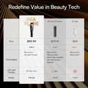 INIA 3-in-1 Red Light Therapy for Face and Neck Beauty Device for Puffiness & Skin Firming Skincare Tool (Black)