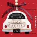 2 x Wedding Gifts - Mr and Mrs Gifts - 1st Christmas as Mr and Mrs for 2025 Ornament, Wood Ornament for Couple, Bride - First Christmas Married Ornament 2025- Future Mr and Mrs, Bridal Shower Gifts