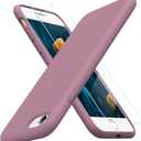 Miracase Ultra Slim Designed for iPhone SE Case 2022(3rd Gen)/iPhone SE 2020 Case(2nd Gen)/iPhone 7 Case/iPhone 8 Case with Screen Protector, Multi-Color Silicone Shockproof Phone Case(Blackcurrant)