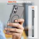 SUPFINE Magnetic for iPhone 17 Case (Compatible with MagSafe)(Military Grade Drop Protection) Translucent Matte Shockproof with Anti-Fingerprint Phone Cover 2025,Gray