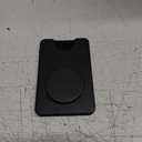 PopSockets Phone Wallet with Expanding Grip and Adapter Ring for MagSafe, Phone Card Holder, Wireless Charging Compatible, Wallet Compatible with MagSafe - Black