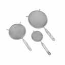 2 PIECE SET STAINLESS STEEL FINE MESH STRAINERS (2 Piece)
