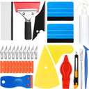 Car Window Tint - 33 Pcs Tint Kit, Easy to Apply Vehicle Glass Protective Film Installation Kit, Squeegee for Vinyl, Tinting Tools