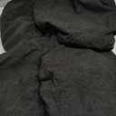 Gute Chair Cover Seats,Suede Chair Cover Seat with Elastic Ties and Button,Removable Washable Dining Upholstered Chair Protector Seat Cushion Slipcovers for Dining Room,Office(Black Leaf,Pack-4)