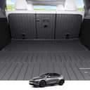 Wekar Cargo Mat Compatible with Tesla Model Y Juniper 2025-2026 5 Seat, Heavy-Duty TPE Trunk Liner Rear Seat Back Protector Model Y Accessories Custom Fit Trunk Mat- 6PCS
